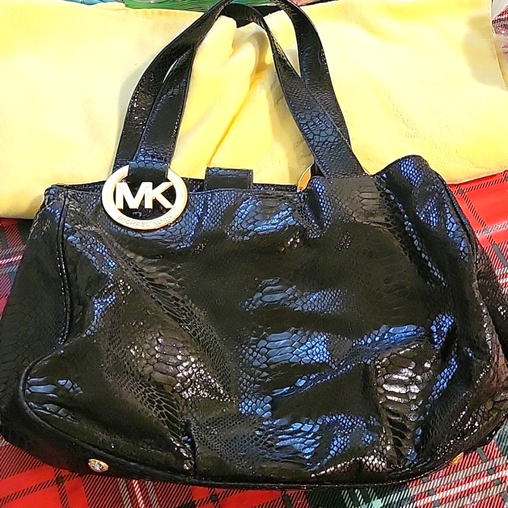 Michael Kors Black Leather Purse